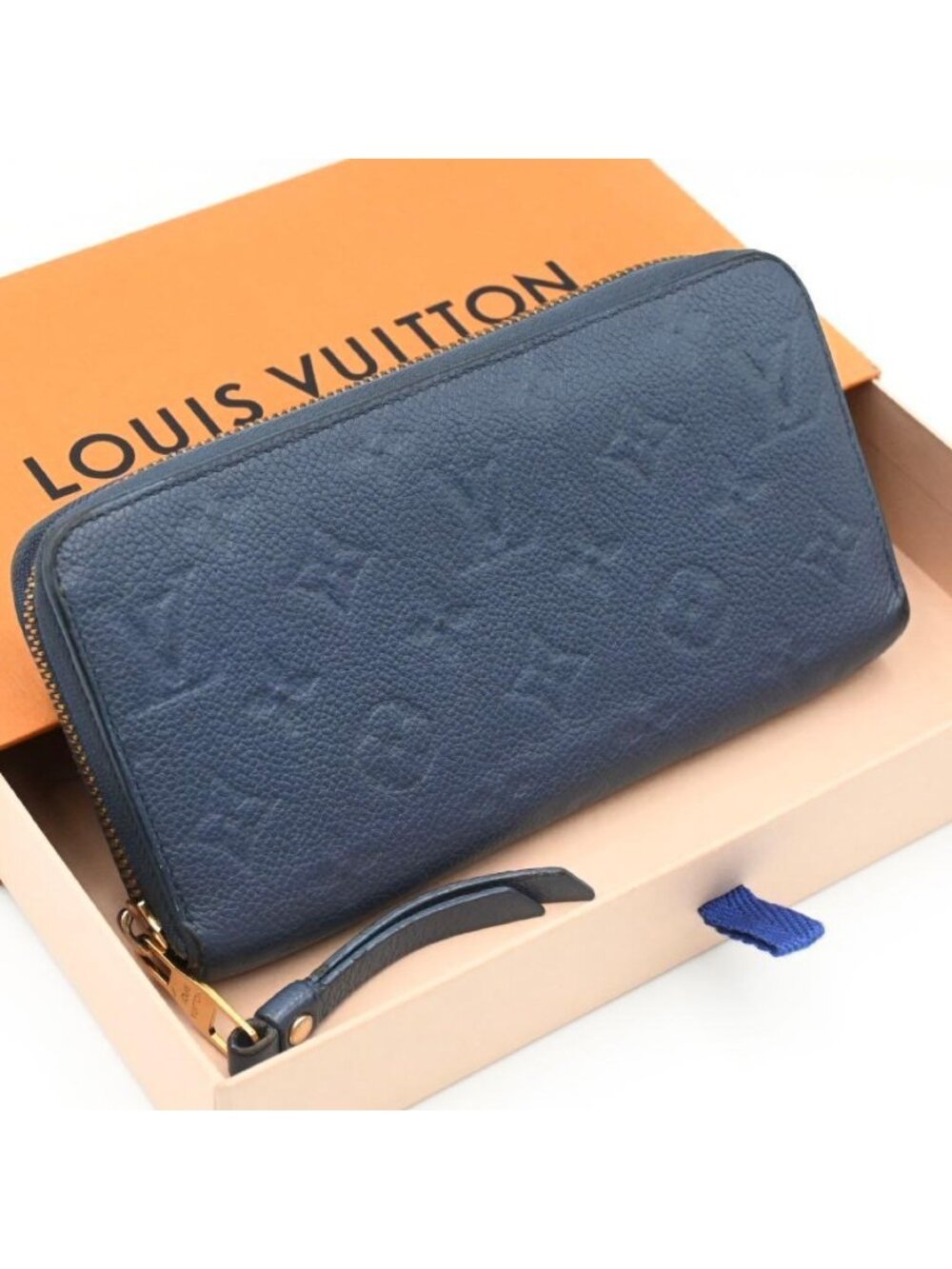 Louis Vuitton Zippy Wallet Empreinte Blue